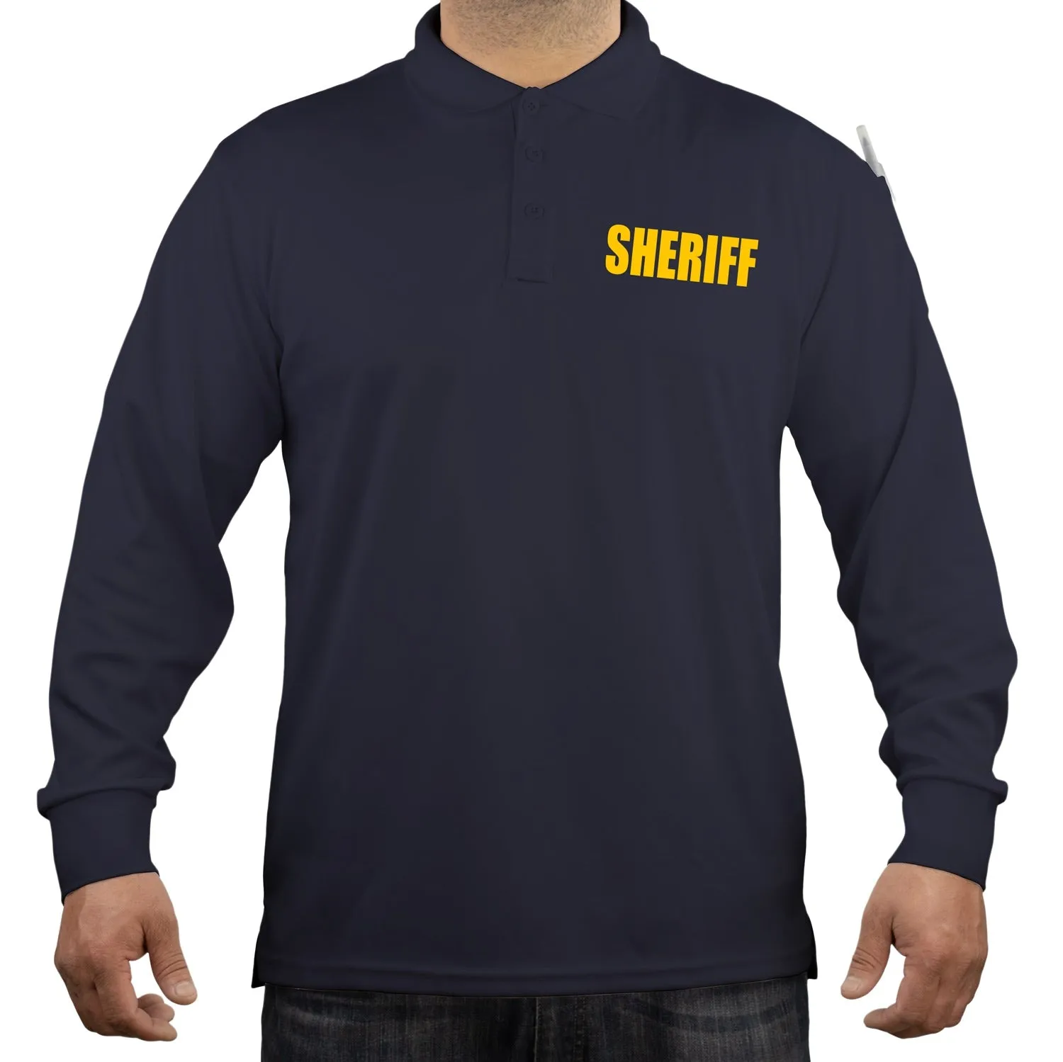 100% Polyester Sheriff Tactical Performance Polo Long Sleeve Shirt