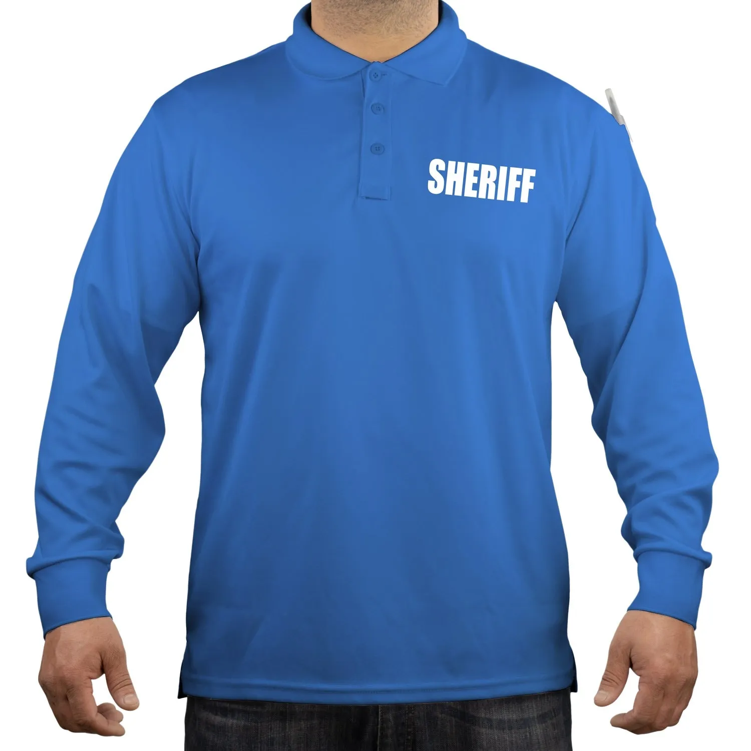 100% Polyester Sheriff Tactical Performance Polo Long Sleeve Shirt