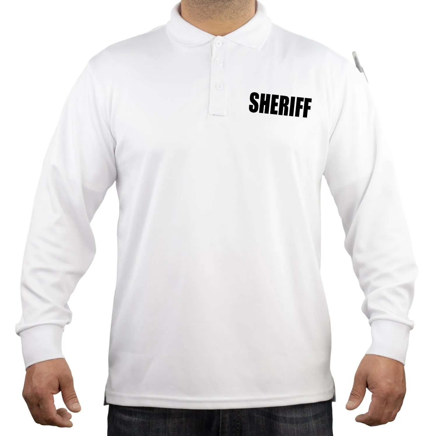 100% Polyester Sheriff Tactical Performance Polo Long Sleeve Shirt