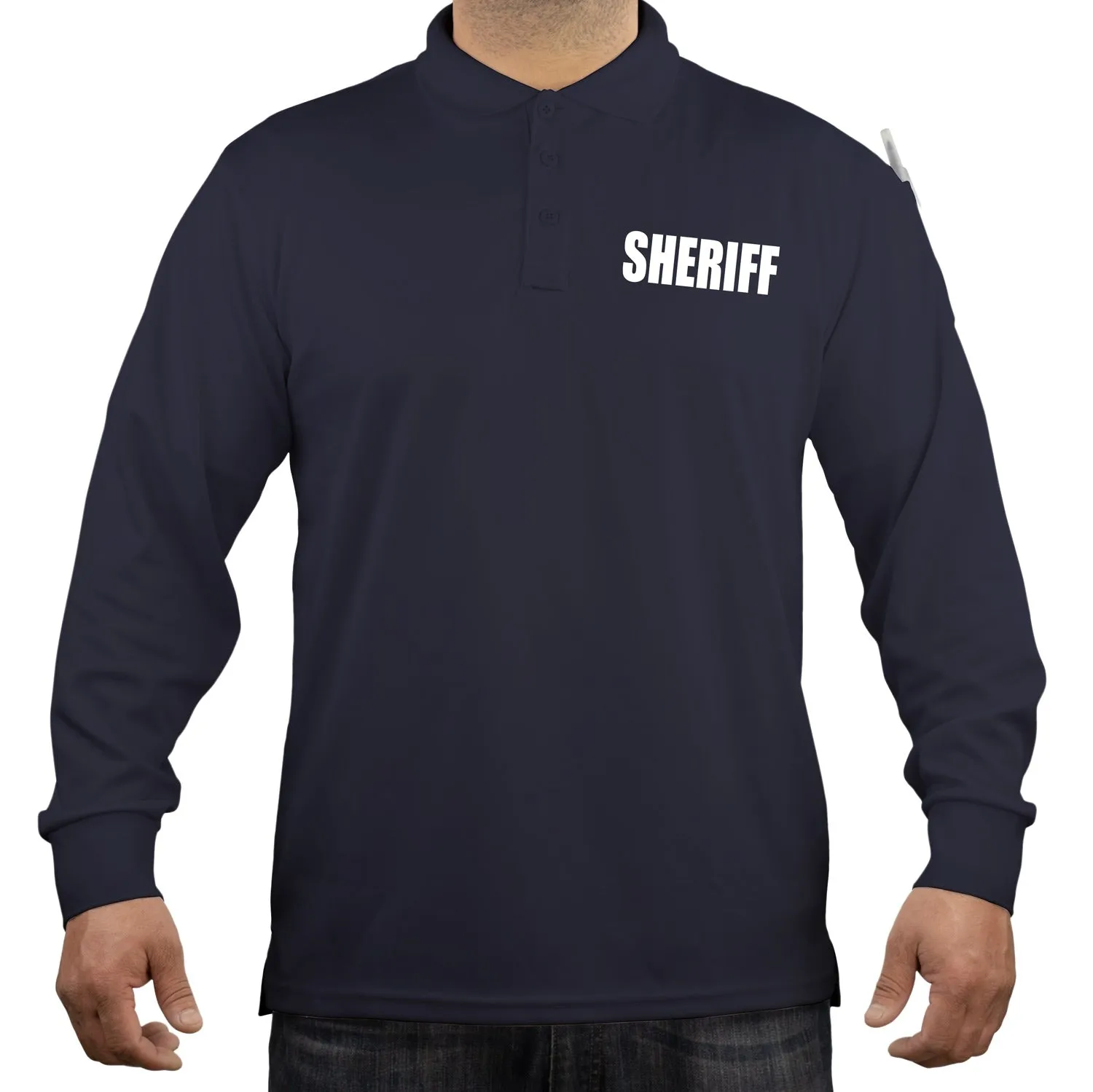 100% Polyester Sheriff Tactical Performance Polo Long Sleeve Shirt