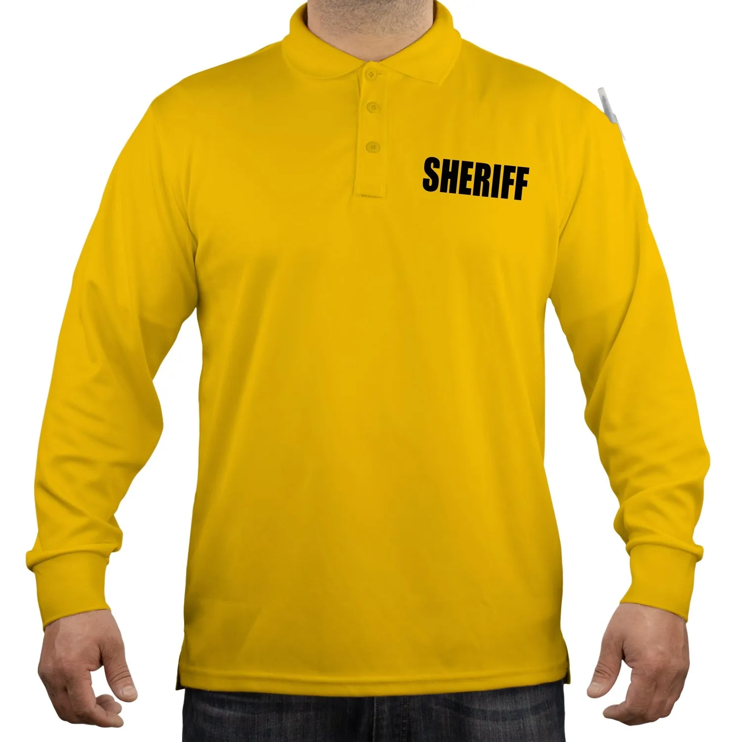 100% Polyester Sheriff Tactical Performance Polo Long Sleeve Shirt