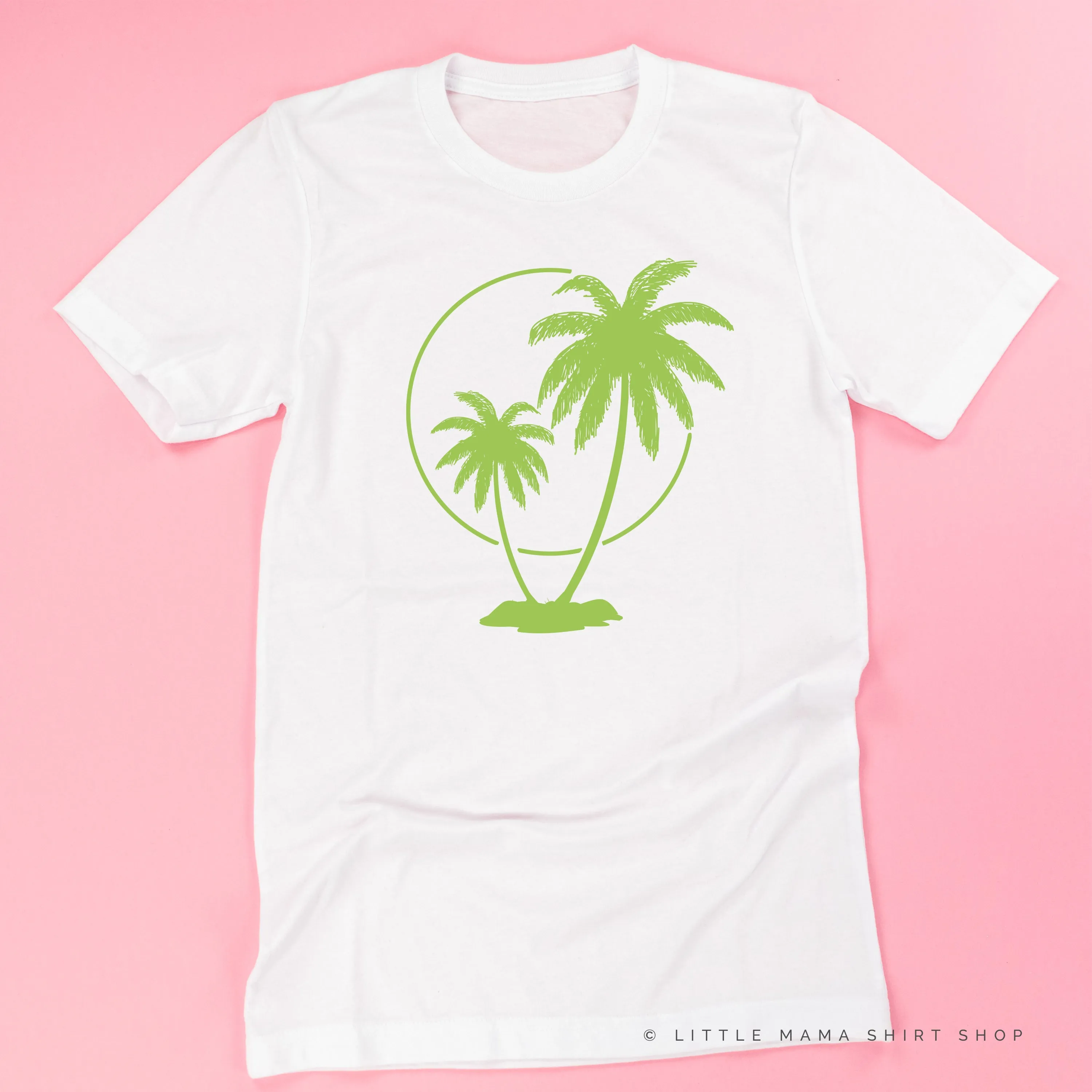 2 PALM TREES WITH SUN - Unisex Tee