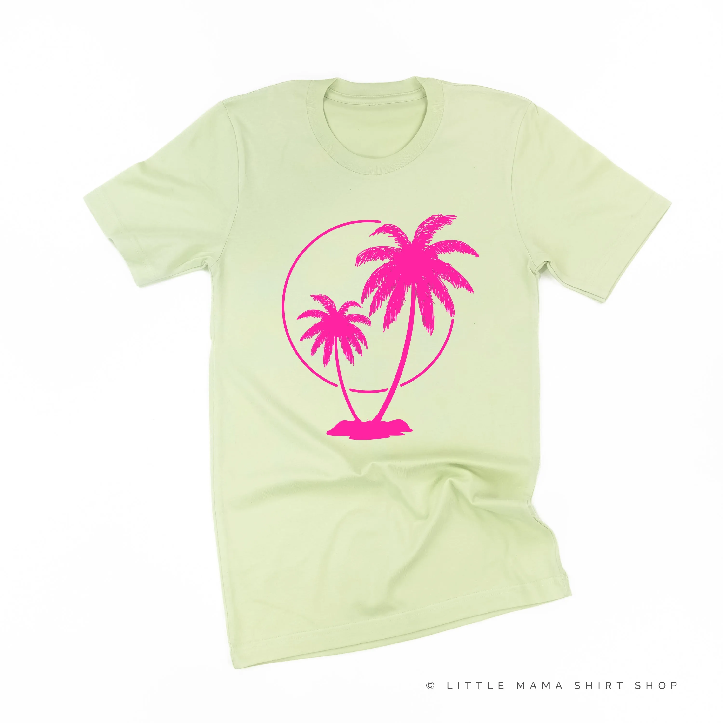 2 PALM TREES WITH SUN - Unisex Tee