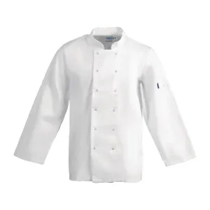 A134-M Whites Vegas Unisex Chefs Jacket Long Sleeve White M
