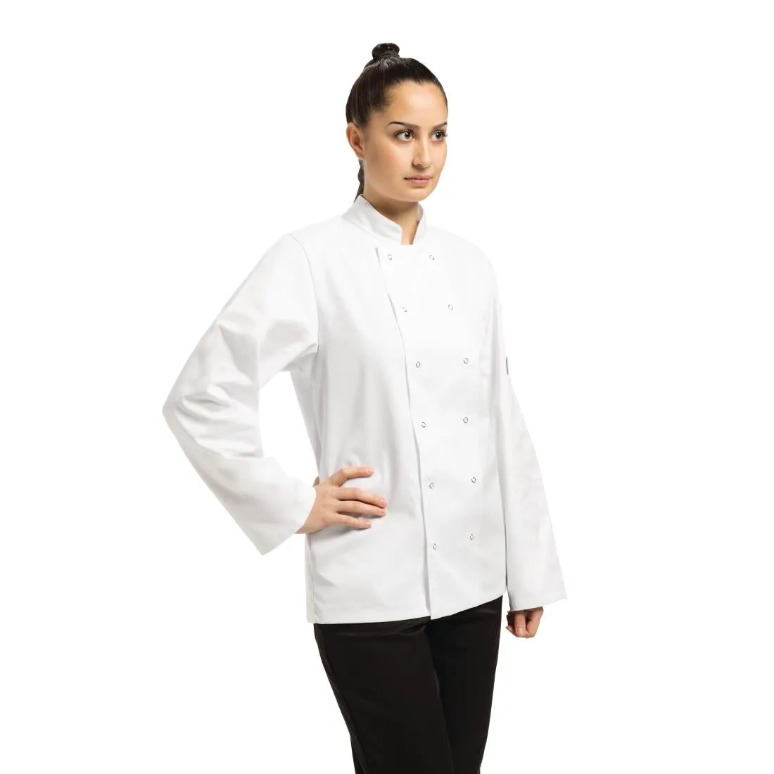 A134-M Whites Vegas Unisex Chefs Jacket Long Sleeve White M