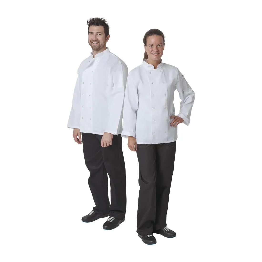 A134-M Whites Vegas Unisex Chefs Jacket Long Sleeve White M
