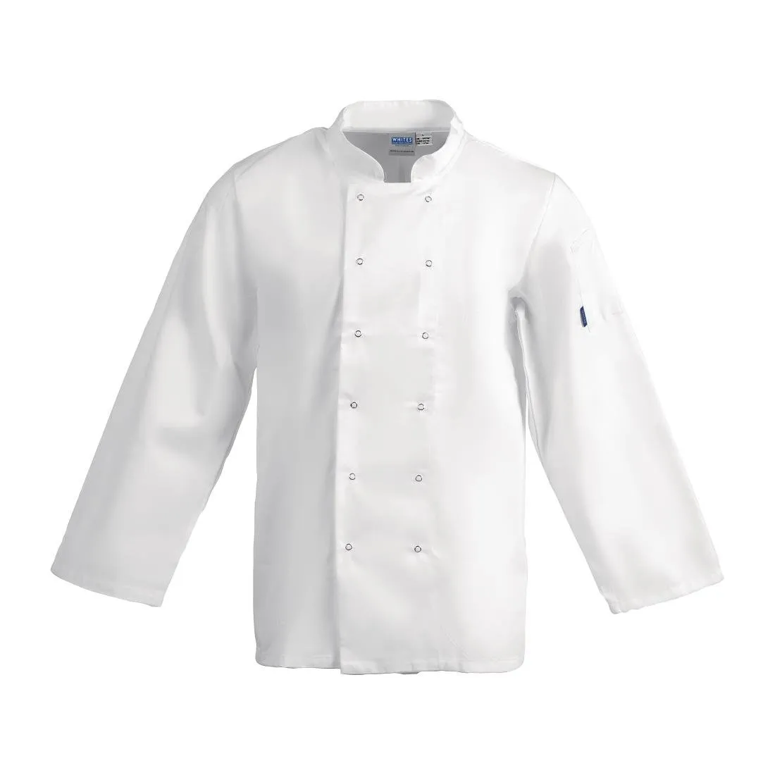 A134-M Whites Vegas Unisex Chefs Jacket Long Sleeve White M