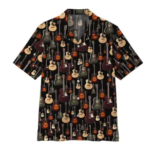 Acoustic Guitar Hawaiian Shirt Summer Beach Clothes Outfit For Men Women ND