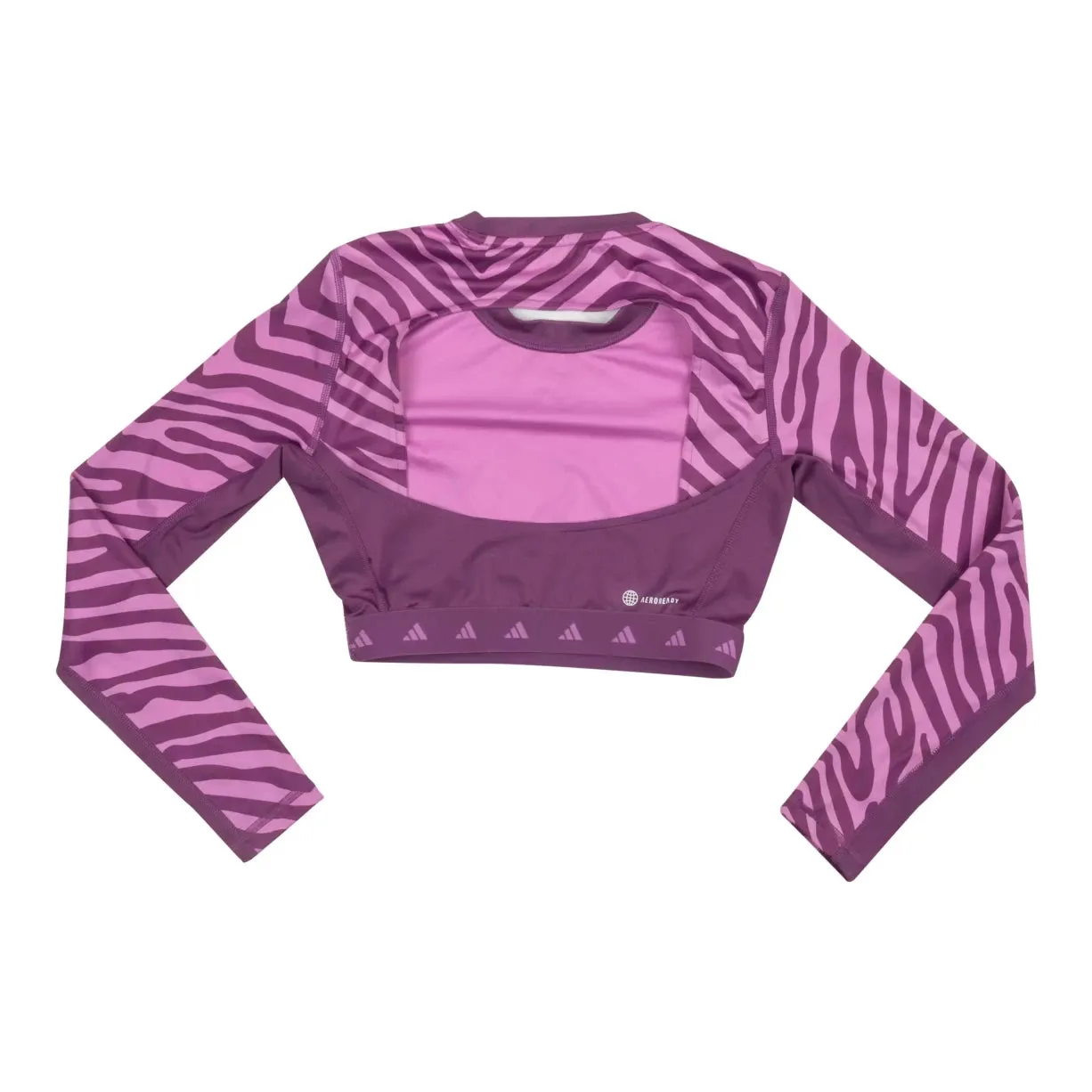 Adidas Hyperglam Techfit Crop Long Sleeve T-Shirt - Women's