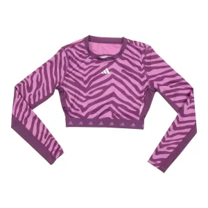 Adidas Hyperglam Techfit Crop Long Sleeve T-Shirt - Women's