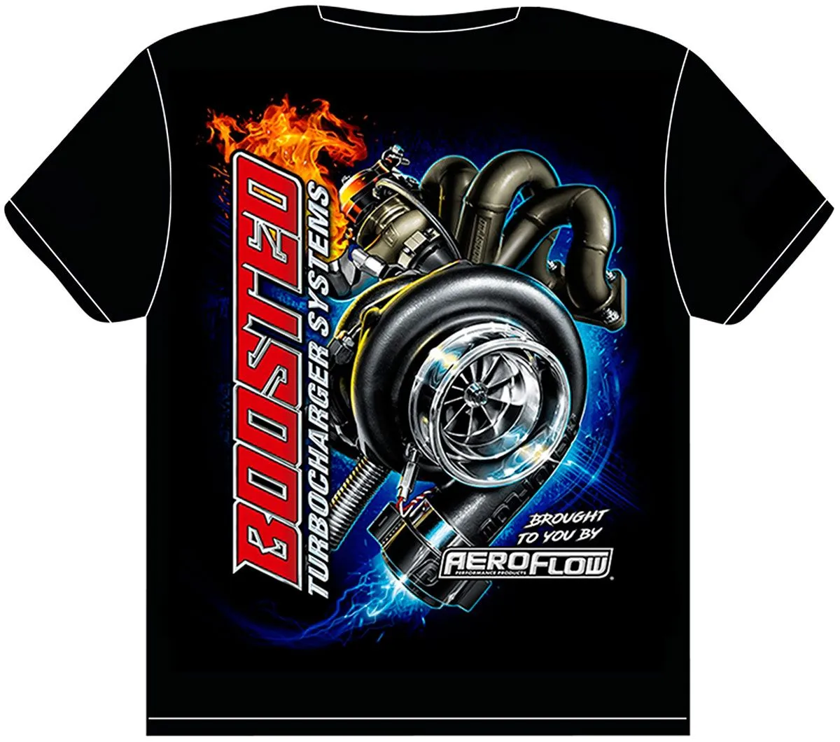 Aeroflow Boosted Black XXX-Large T-Shirt AFBOOSTED-3XL