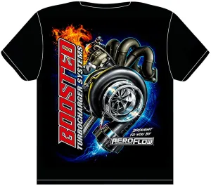 Aeroflow Boosted Black XXX-Large T-Shirt AFBOOSTED-3XL