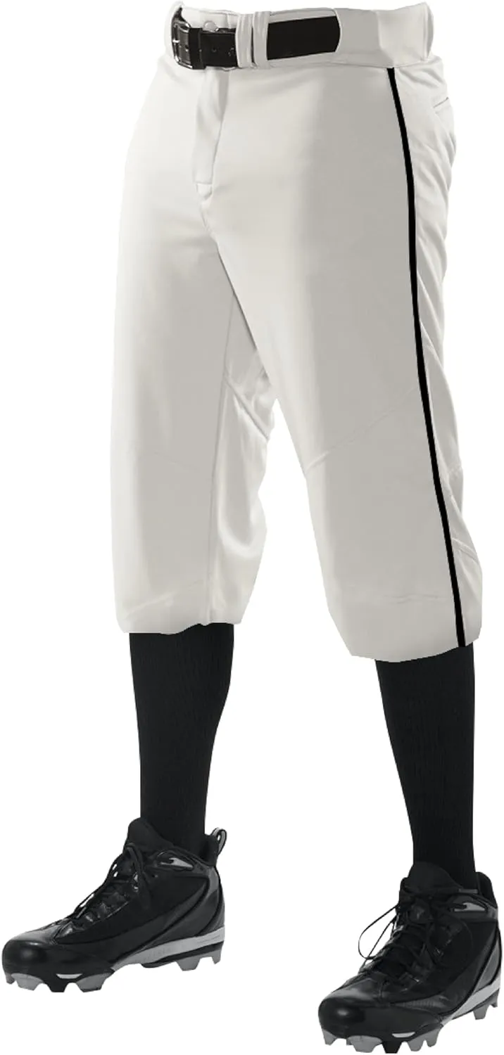 Alleson Athletic Boys' Crush Knicker Braided Baseball Pant  Durable, Flexible Fabric and Moisture-Wicking Technology