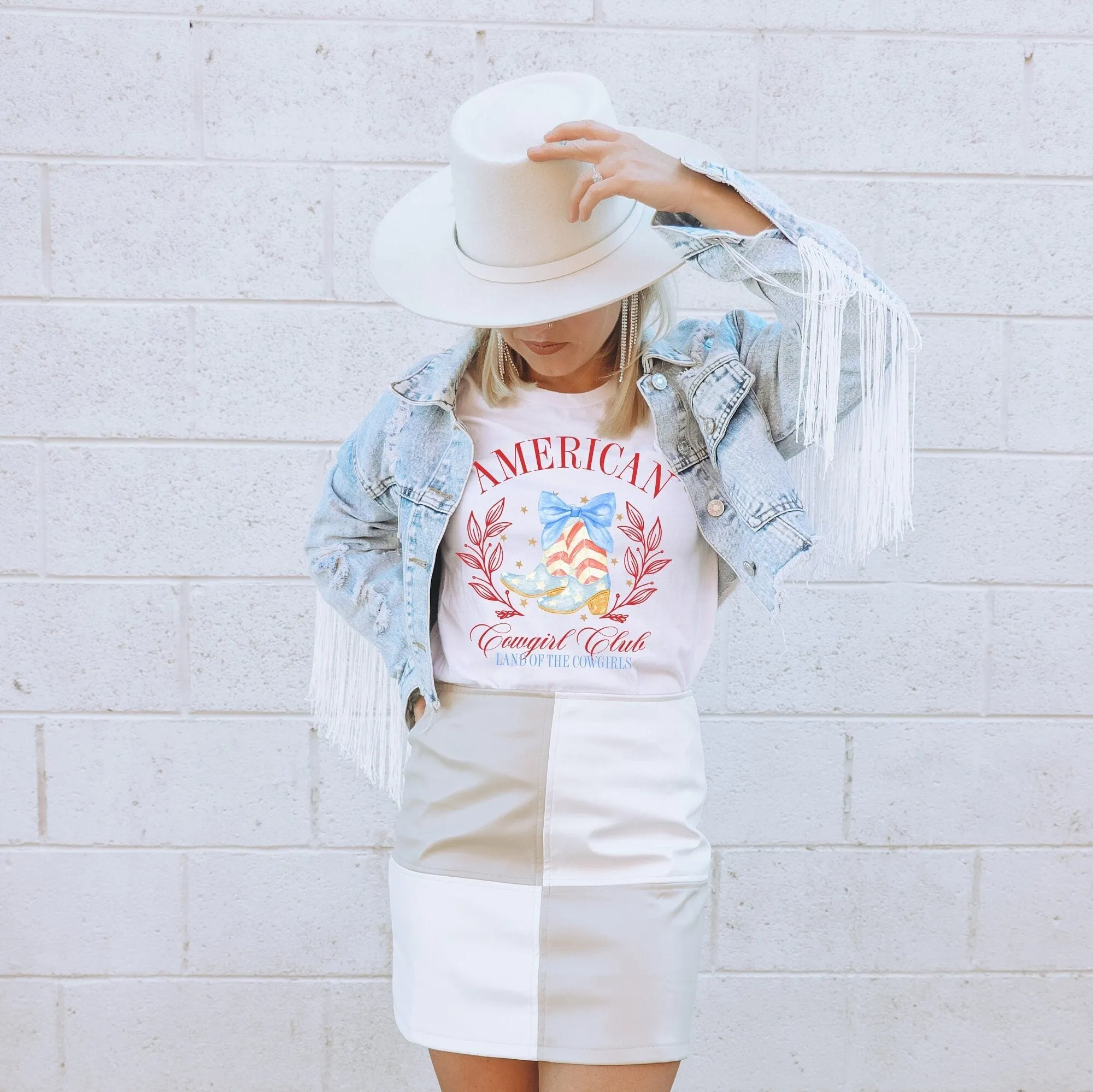 American Cowgirl Club 4th Of July Patriotic Tank