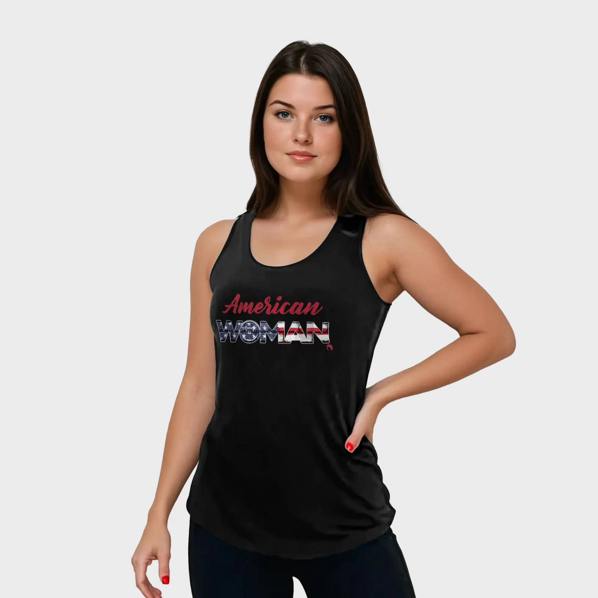 American Woman Racerback Tank Top