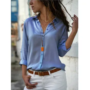 Amy Fashion - Casual Long Sleeve Elegant Shirt