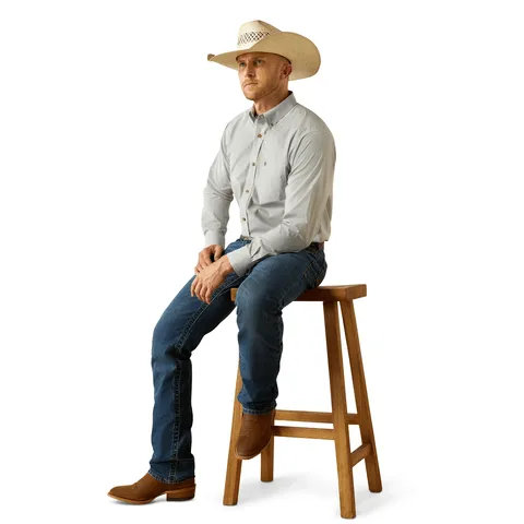 Ariat Men's Phantom Pro Series Dayne Mini Stripe Long Sleeve Shirt