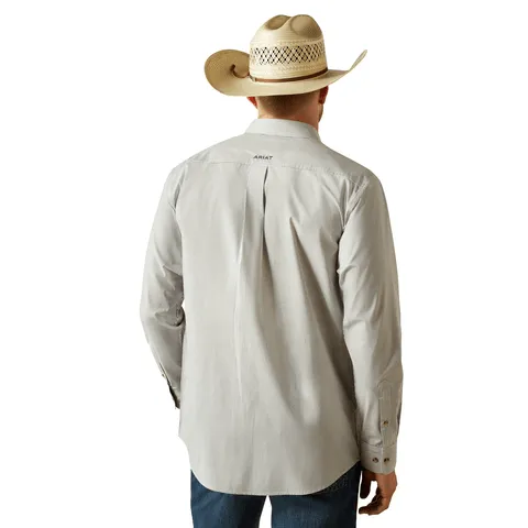 Ariat Men's Phantom Pro Series Dayne Mini Stripe Long Sleeve Shirt