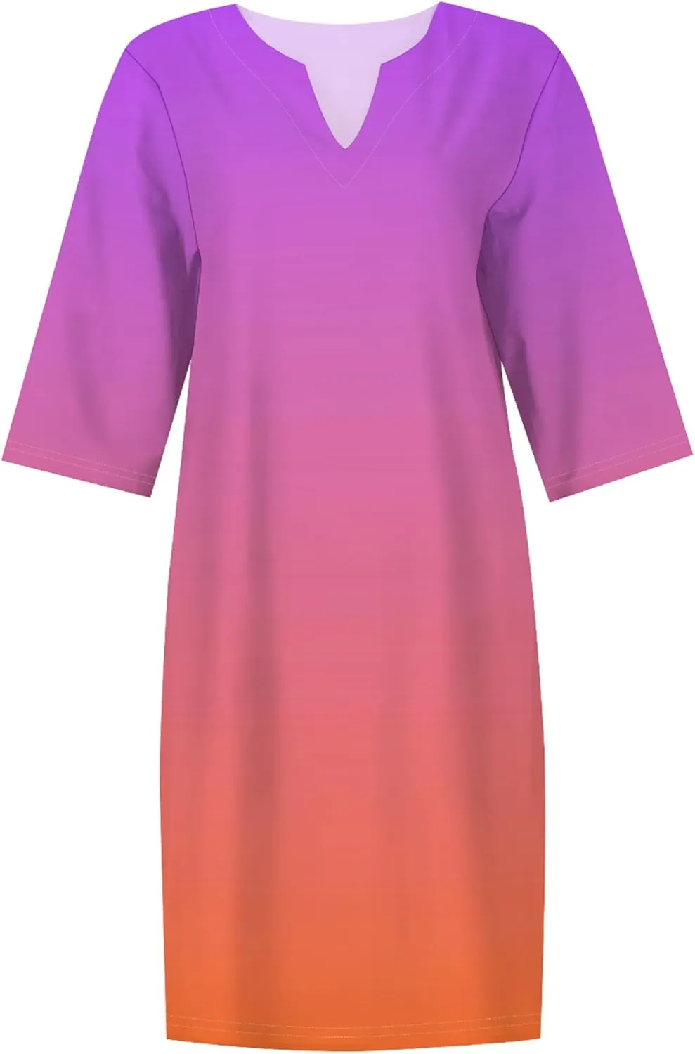 Autumn Elegant Flowy Solid Color Trendy Professional Dresses for Women V Neck Ruffle Short Sleeve Casual Shift Dress