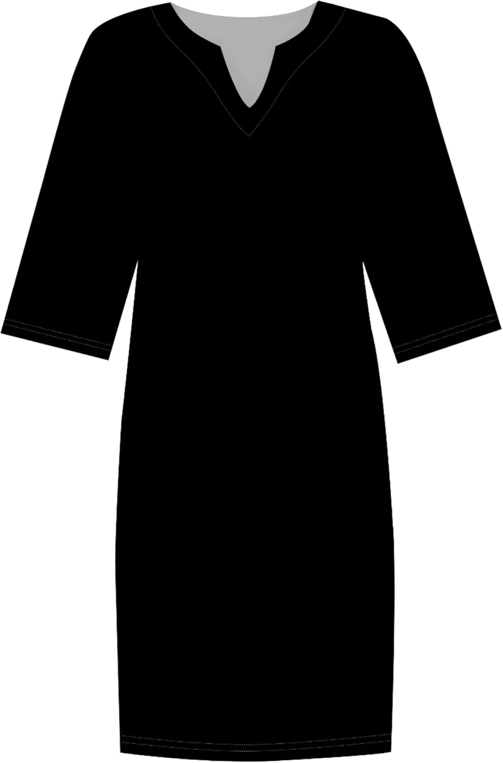 Autumn Elegant Flowy Solid Color Trendy Professional Dresses for Women V Neck Ruffle Short Sleeve Casual Shift Dress
