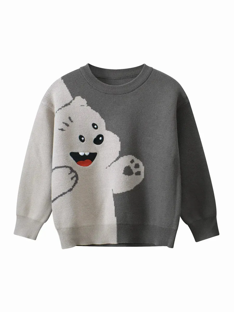 Baby Boy Panda Bear Dinosaur Sweaters