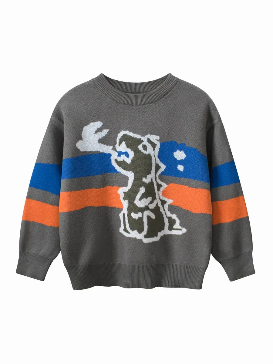 Baby Boy Panda Bear Dinosaur Sweaters