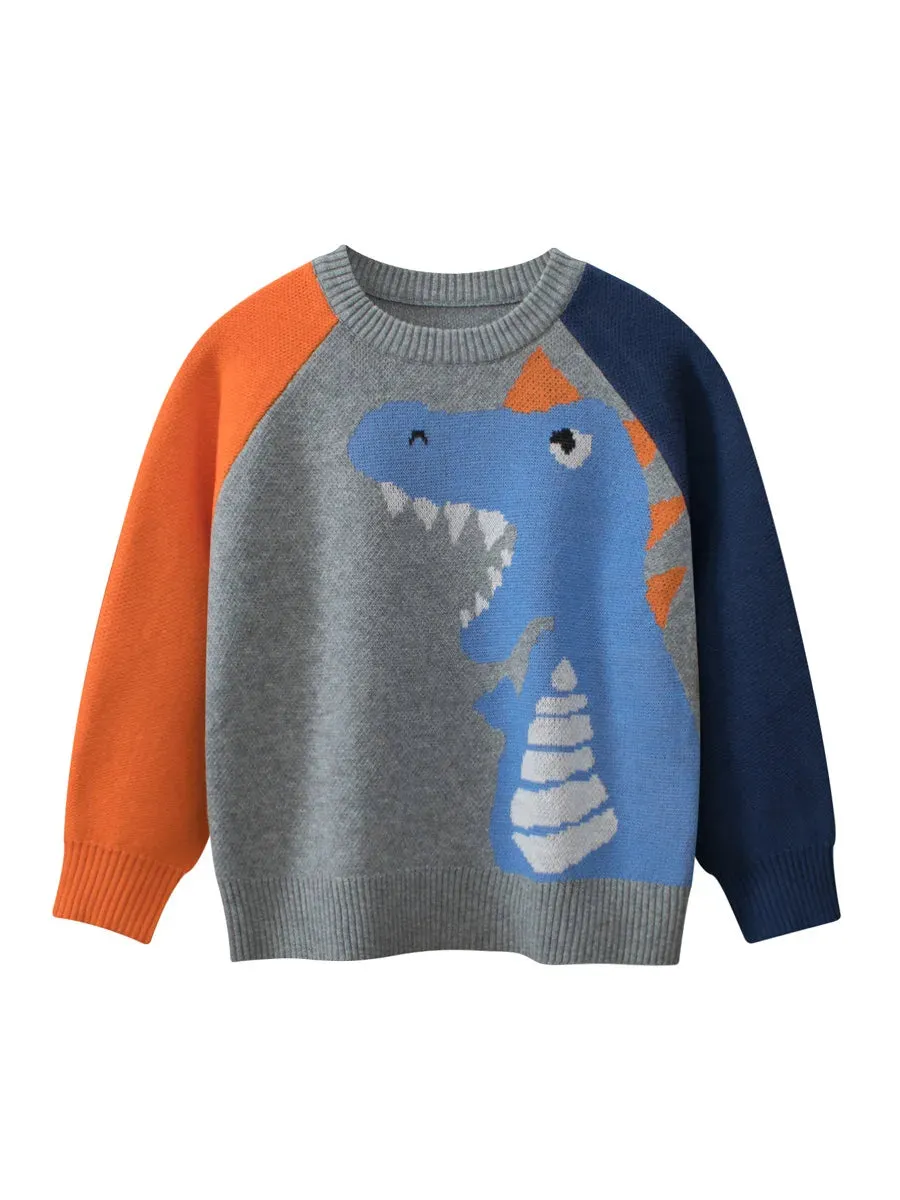 Baby Boy Panda Bear Dinosaur Sweaters