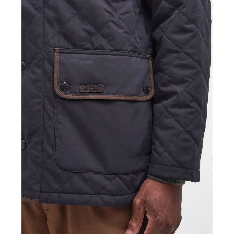 Barbour Burton Mens Quilted Waterproof Jacket - Navy