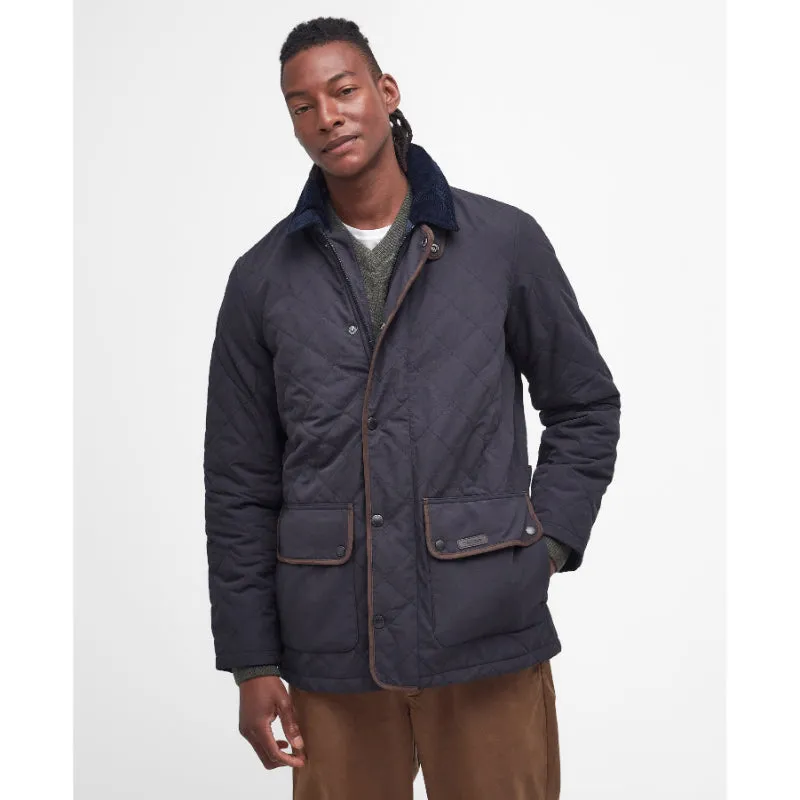 Barbour Burton Mens Quilted Waterproof Jacket - Navy