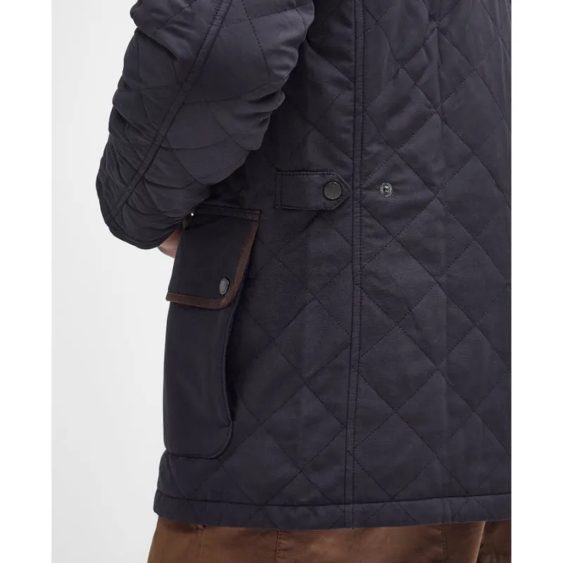 Barbour Burton Mens Quilted Waterproof Jacket - Navy