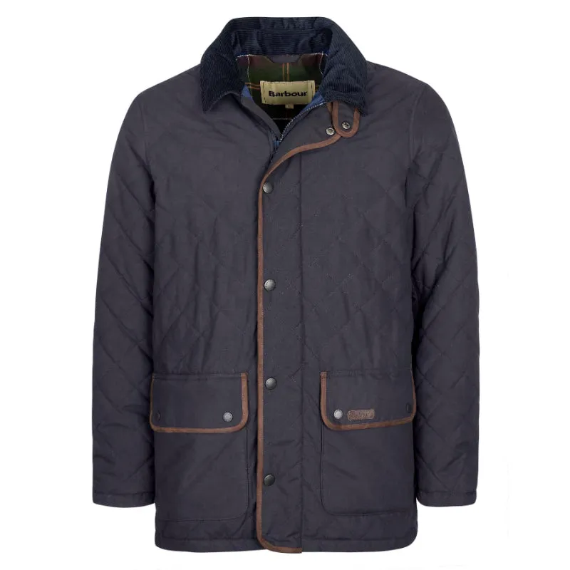 Barbour Burton Mens Quilted Waterproof Jacket - Navy