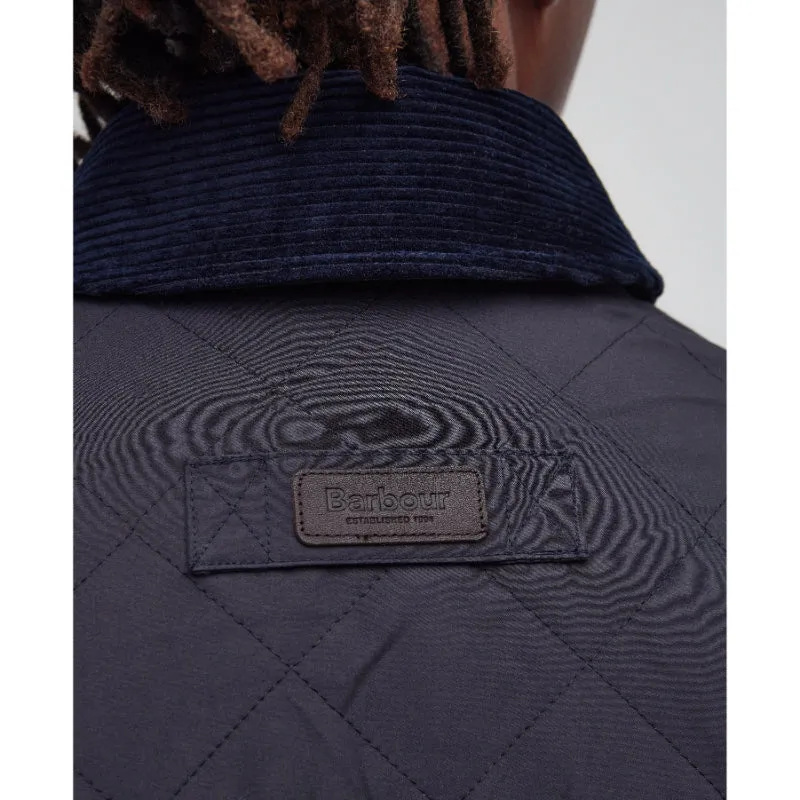 Barbour Burton Mens Quilted Waterproof Jacket - Navy