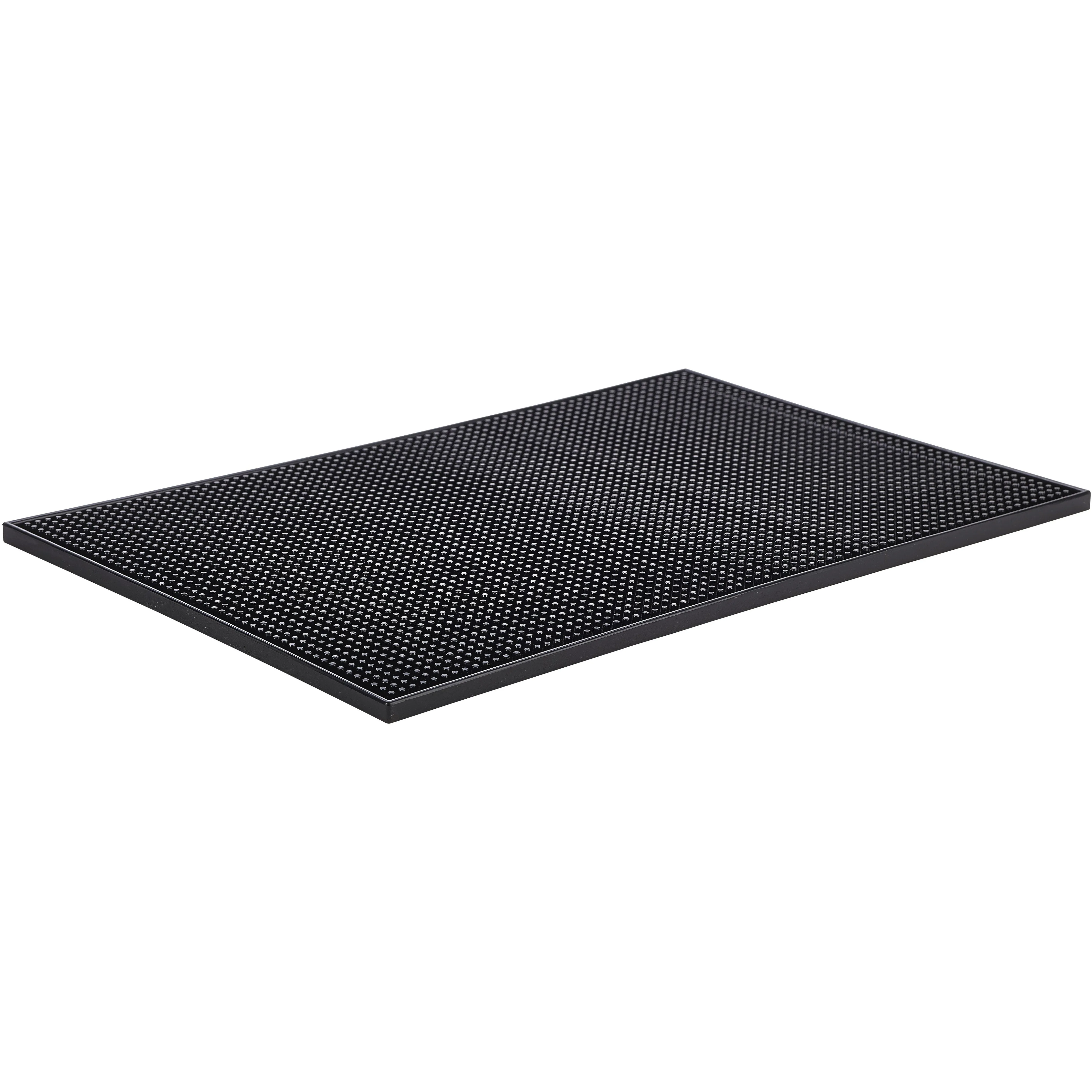Black Rubber Bar Mat 12" x 18"