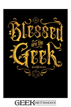 Blessed Are the Geek | Cozy Nerdy Scripture Pullover Hoodie - Premium Sweatshirt