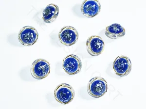 Blue Designer Acrylic Button