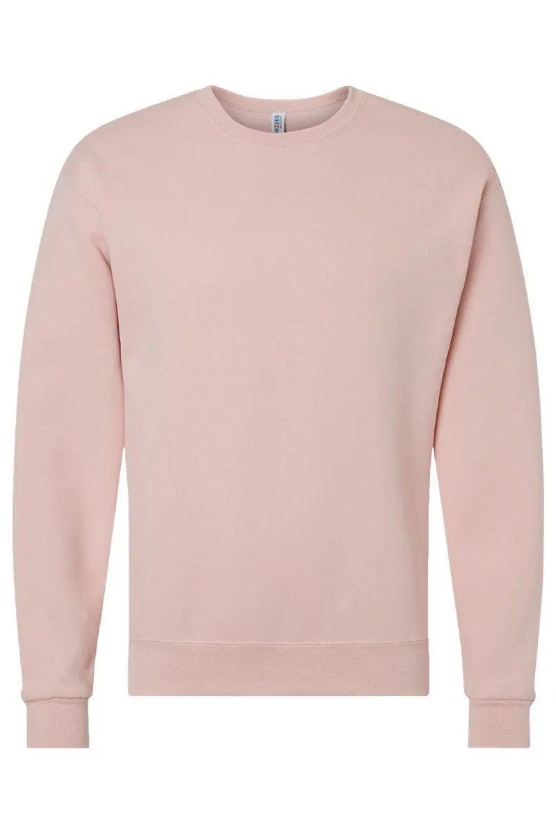 Blush Pink You Design It Embroidered Side Bows Unisex NuBlend Crew Sweatshirt *Customize Your Text and Bows