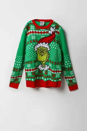 Boys Grinch Christmas Sweater