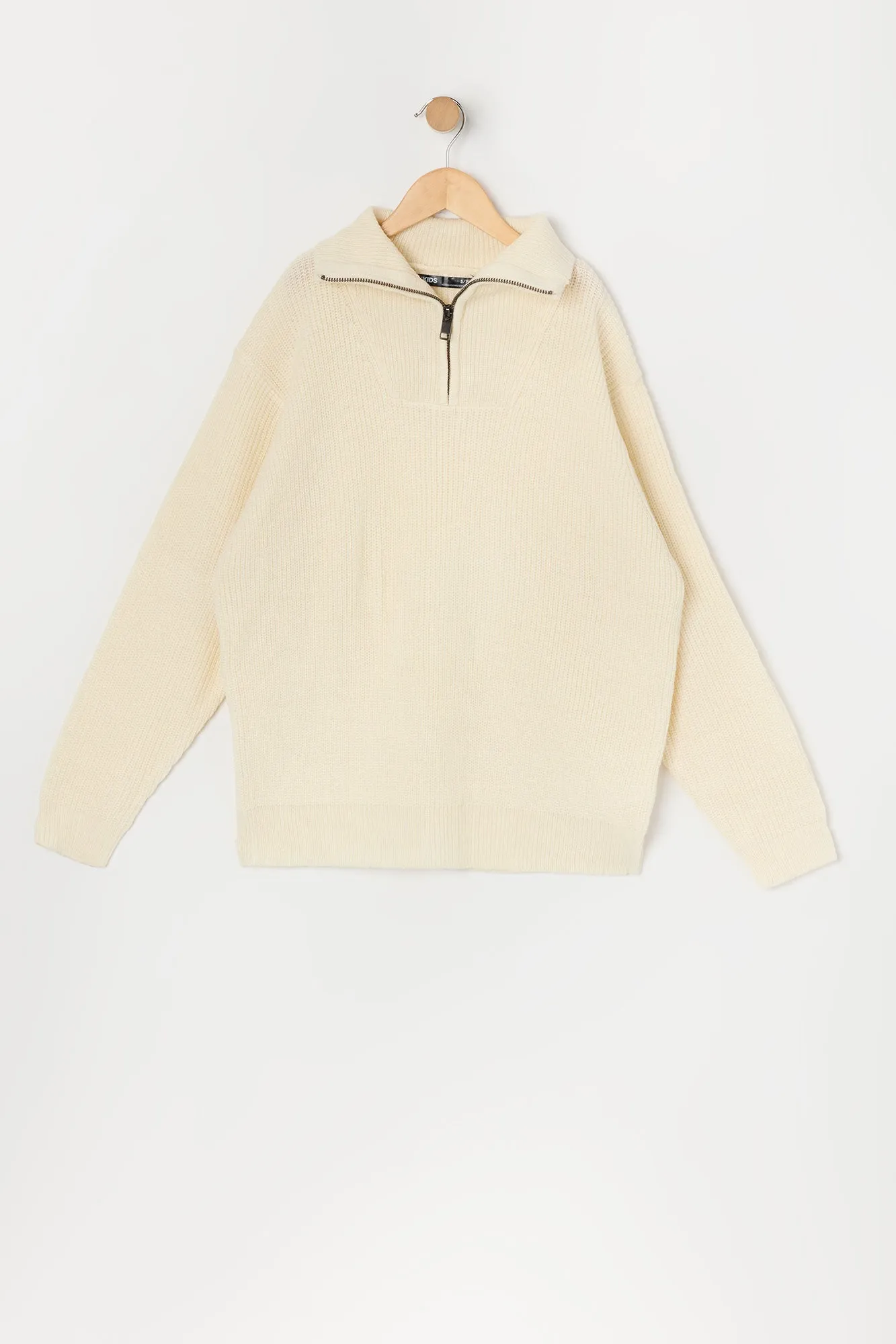 Boys Quarter Zip Sweater