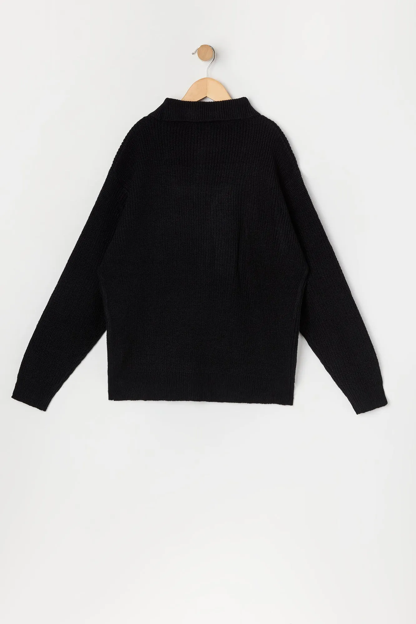 Boys Quarter Zip Sweater