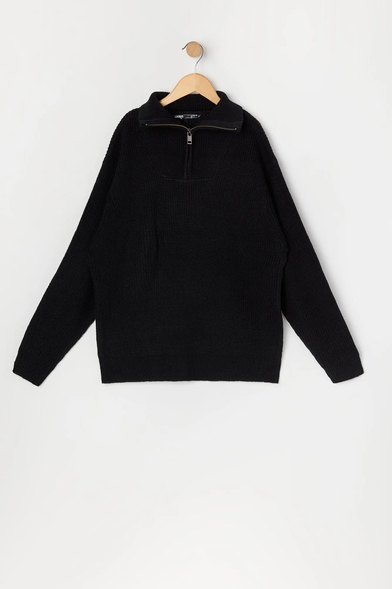 Boys Quarter Zip Sweater