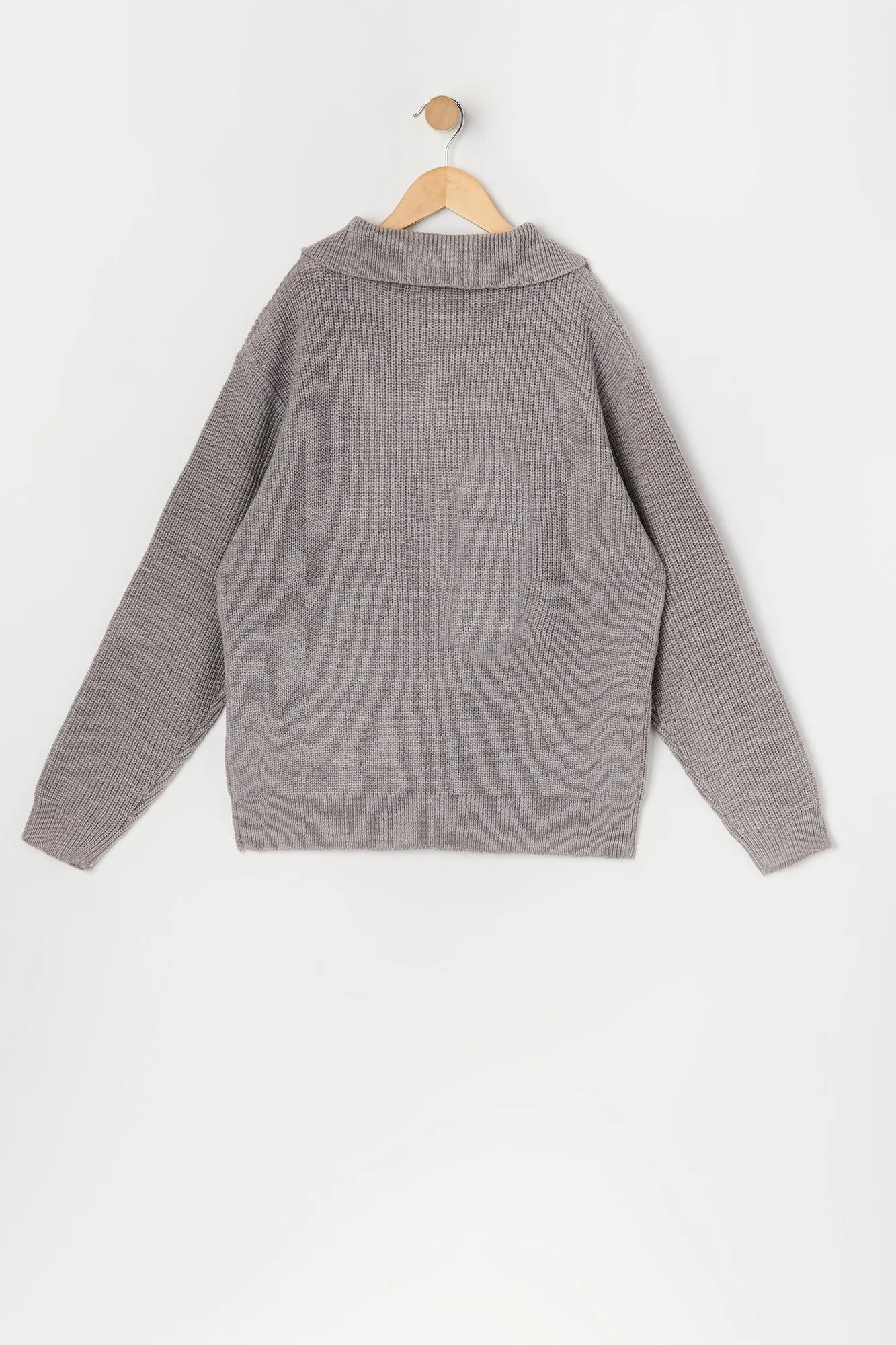Boys Quarter Zip Sweater