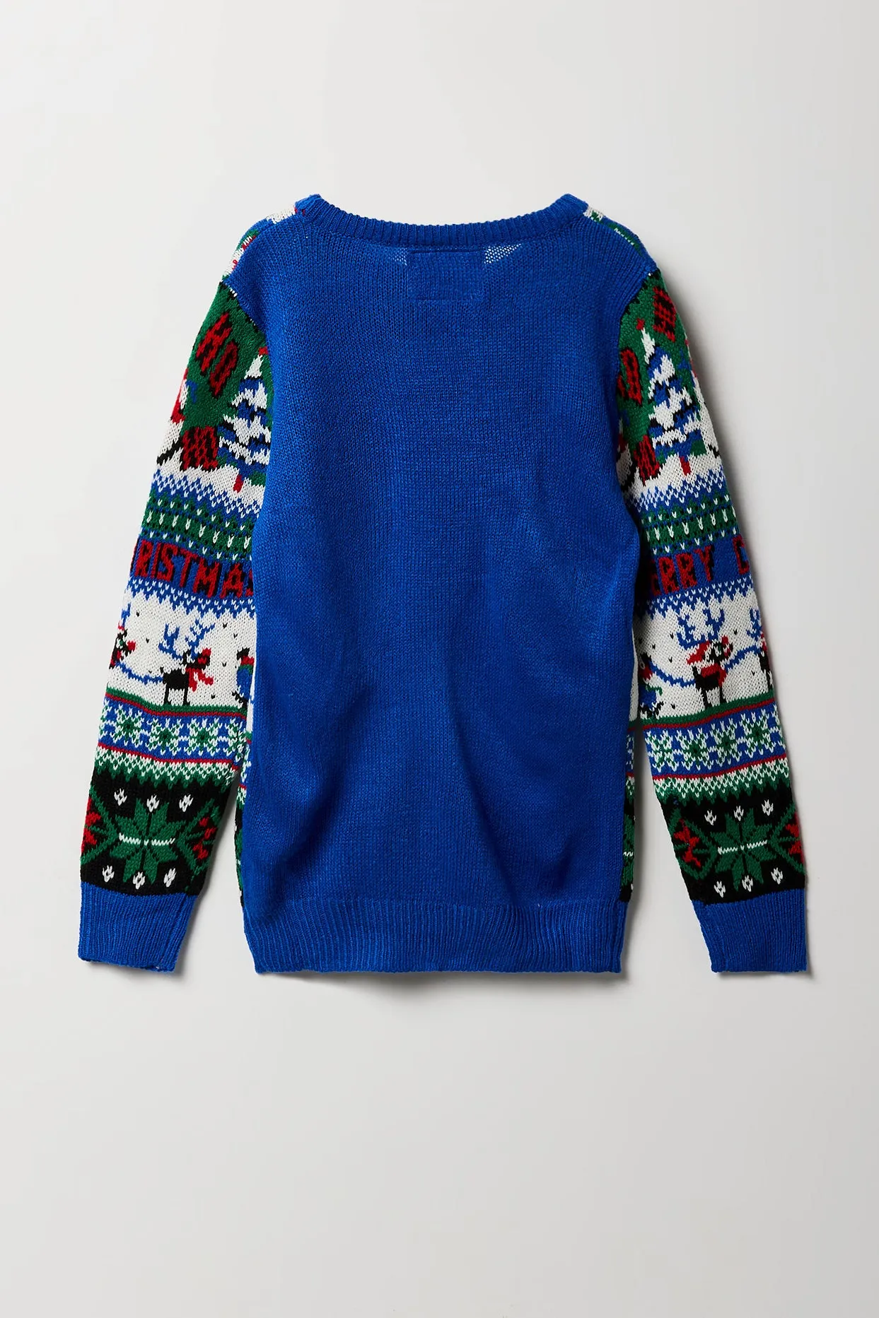 Boys Snowman Fair Isle Ugly Christmas Sweater