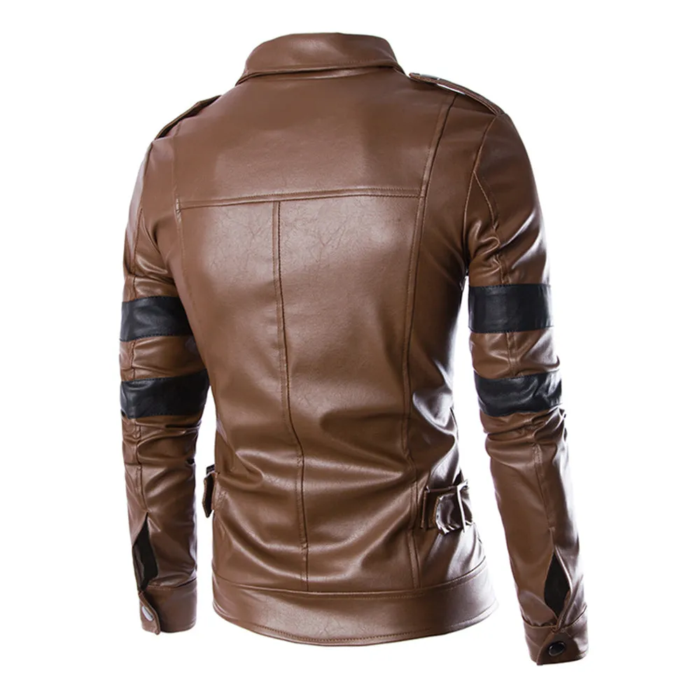 Brown Retro Leather Jacket