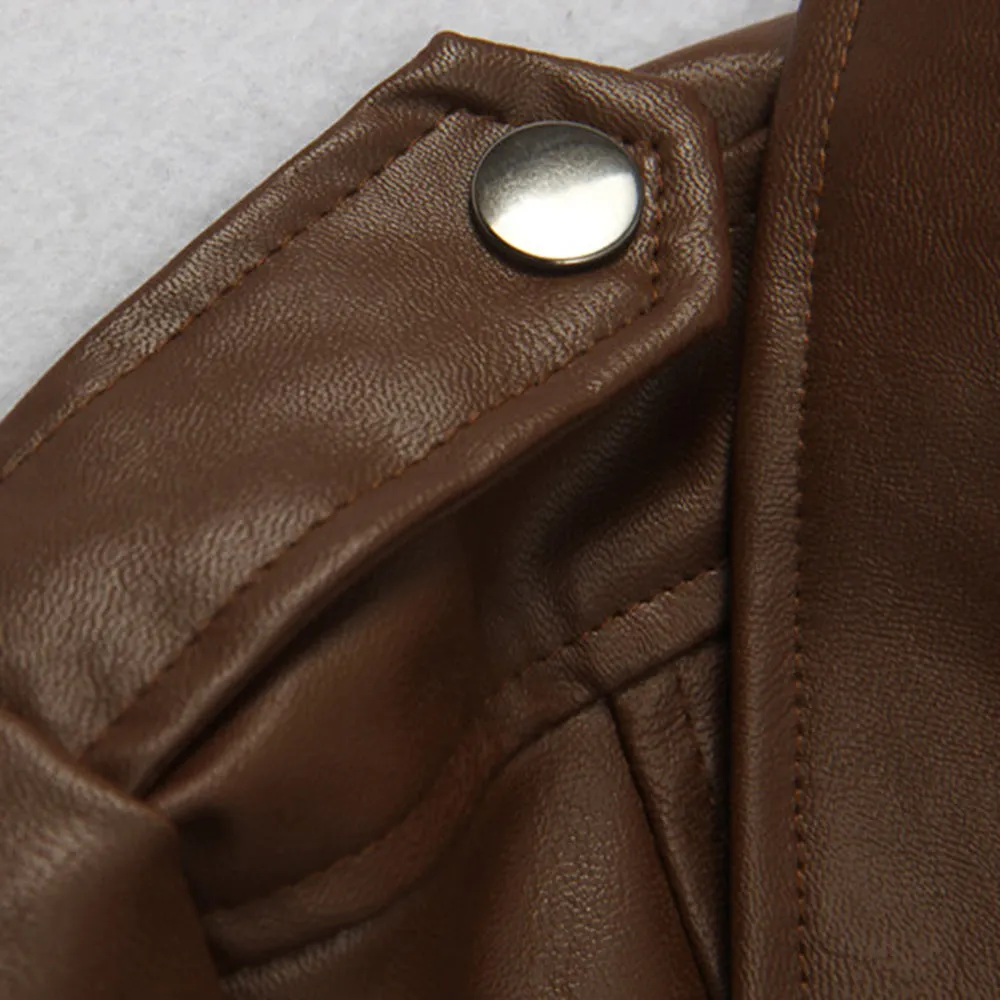 Brown Retro Leather Jacket