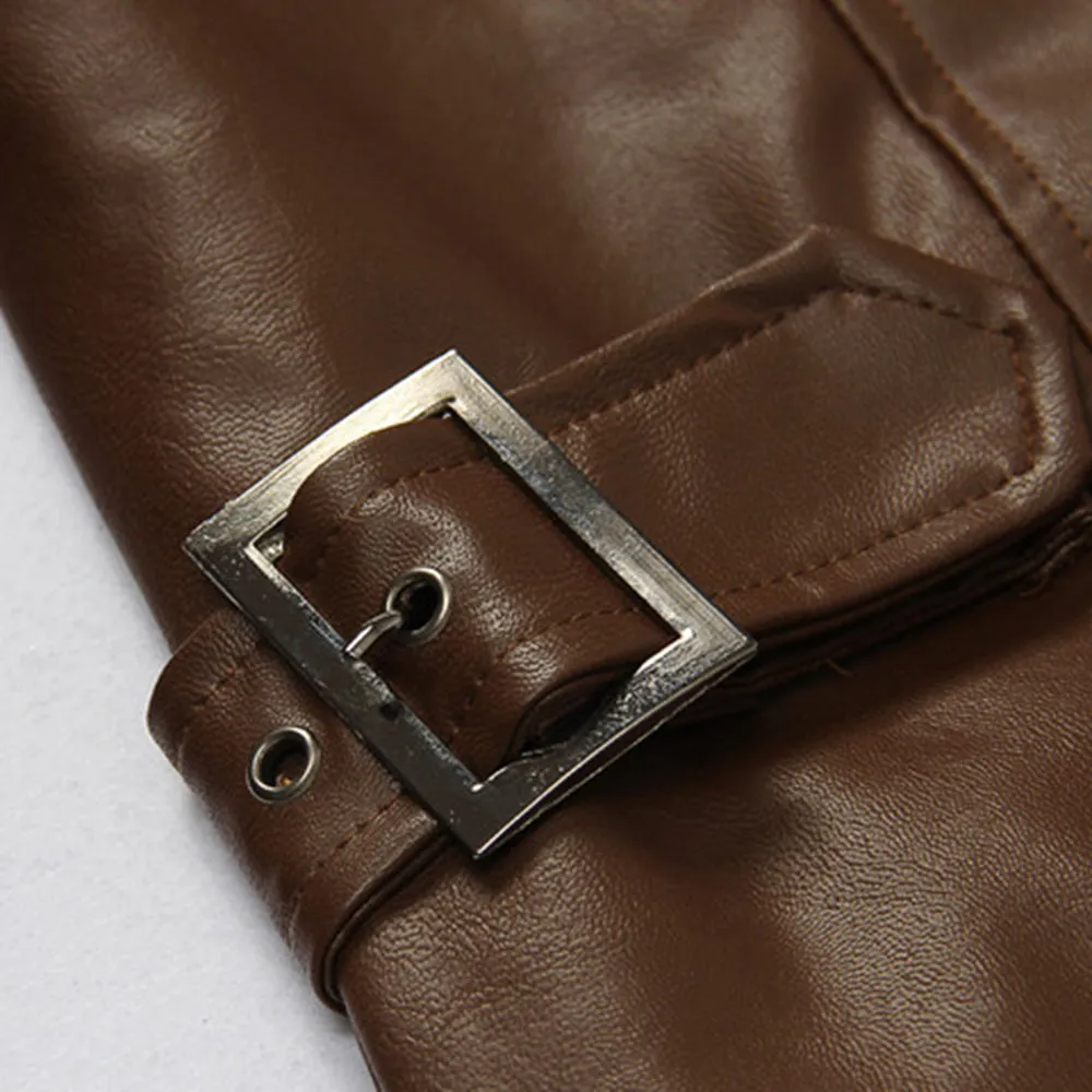 Brown Retro Leather Jacket