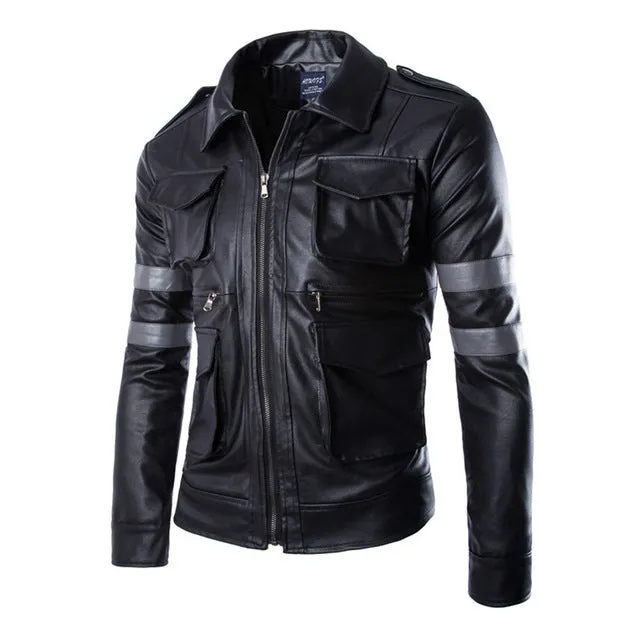 Brown Retro Leather Jacket
