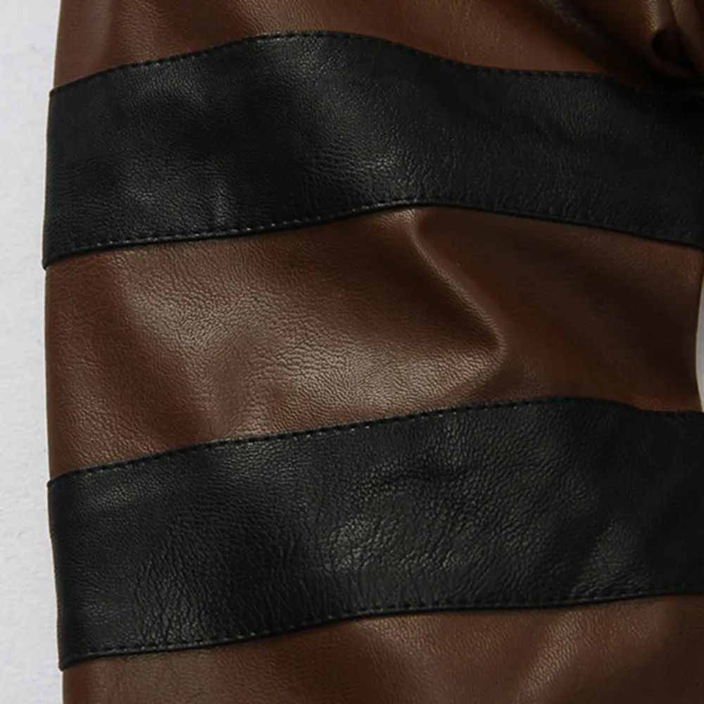 Brown Retro Leather Jacket