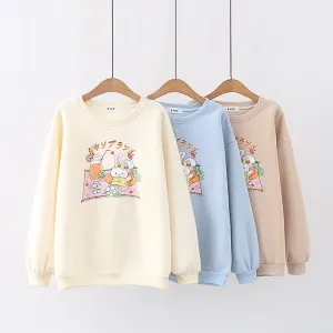 Bunny Picnic Kawaii Sweater