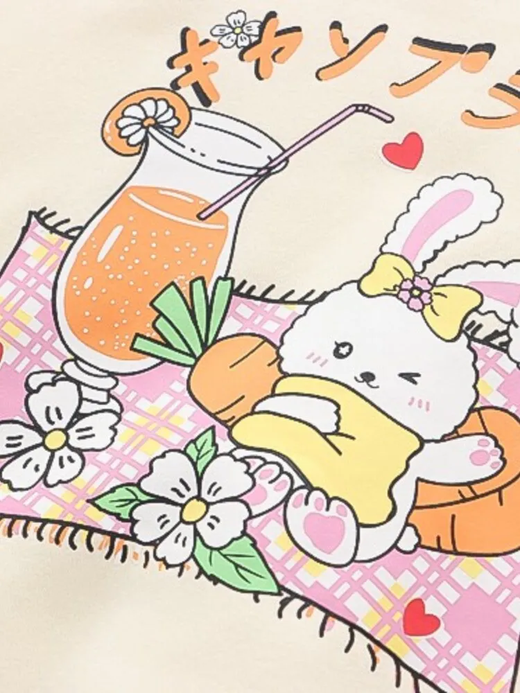 Bunny Picnic Kawaii Sweater