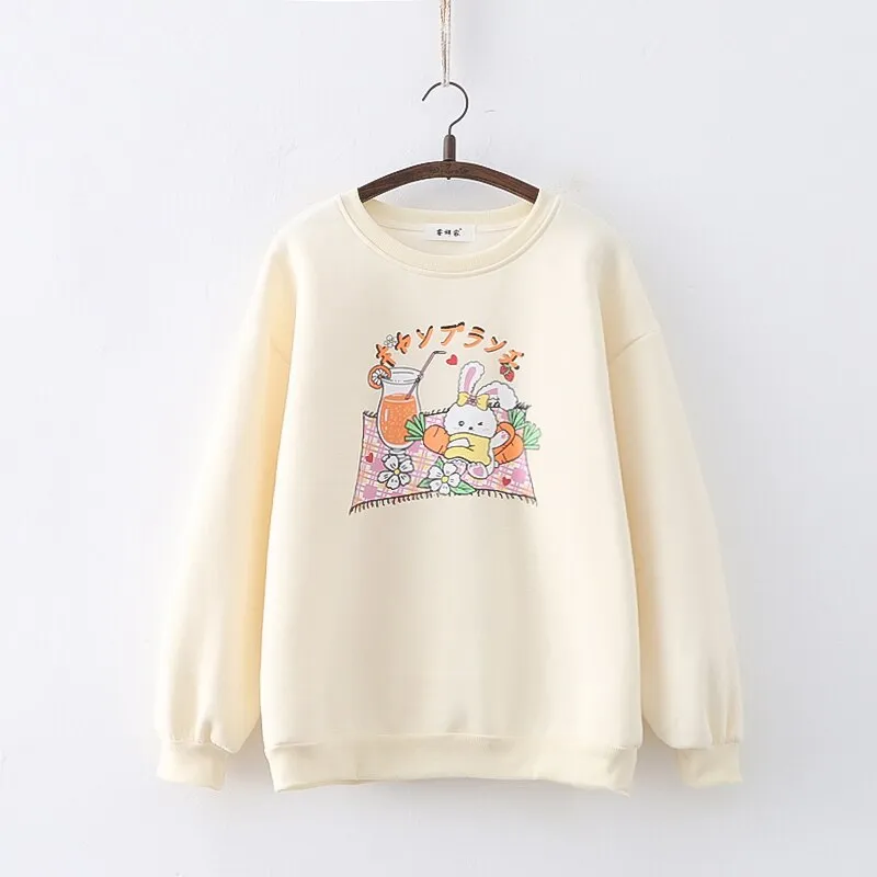 Bunny Picnic Kawaii Sweater